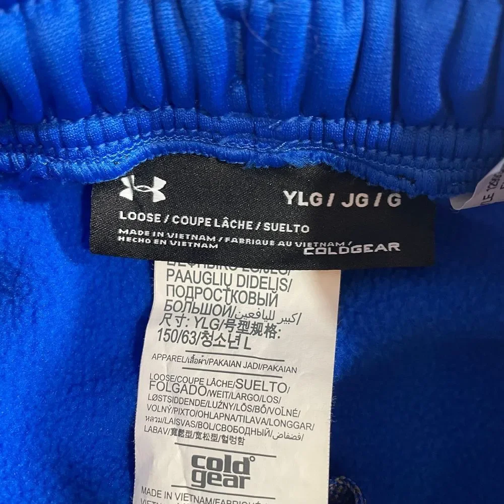 Under Armour boys blue fleece‎ lined pants youth large